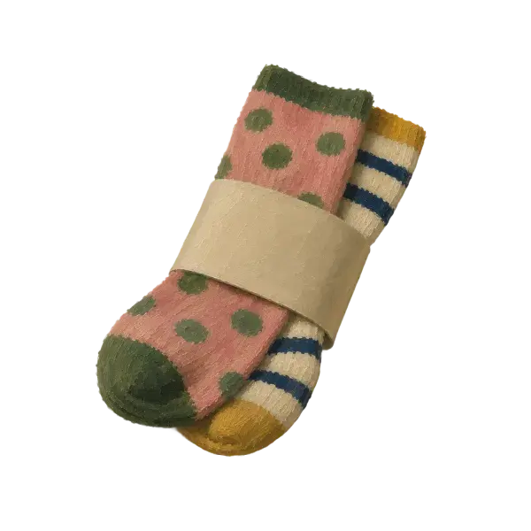 A pair of hotel socks